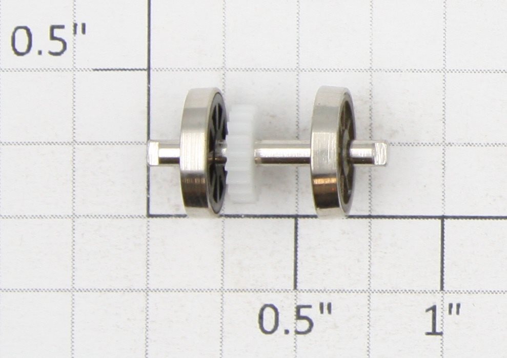 Roundhouse 20152 HO Nickel Blind Geared Driver Wheel Set