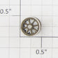 Roundhouse 20152 HO Nickel Blind Geared Driver Wheel Set