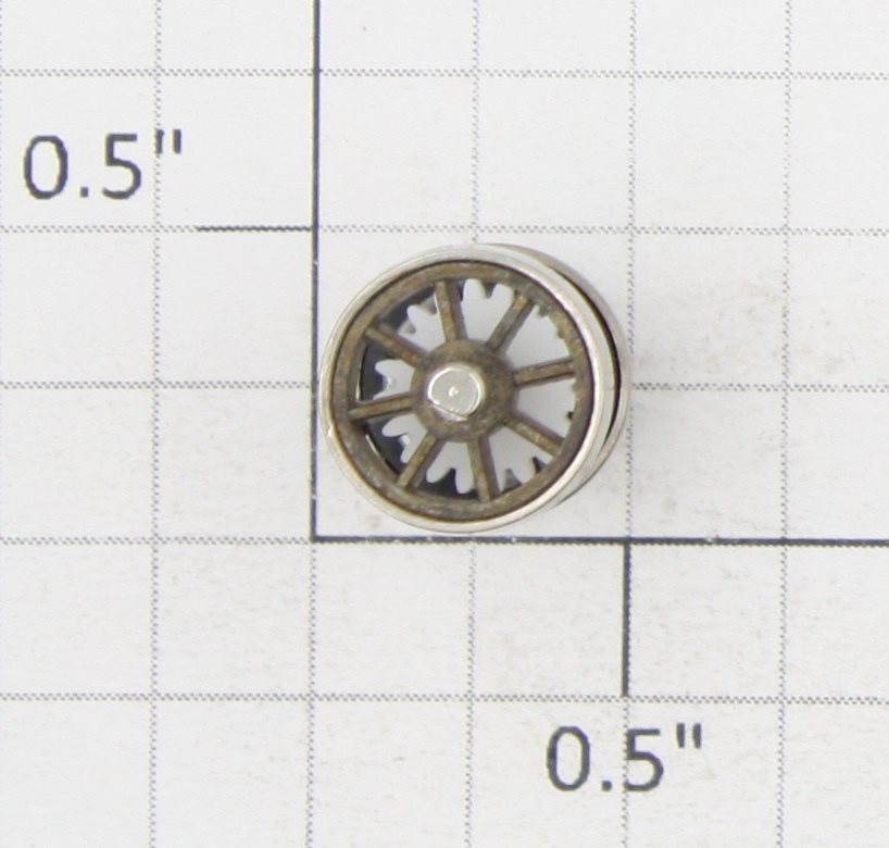Roundhouse 20152 HO Nickel Blind Geared Driver Wheel Set