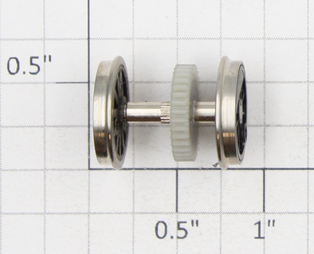Roundhouse 22052 HO Geared Driver Wheel Set with Nickel Rim