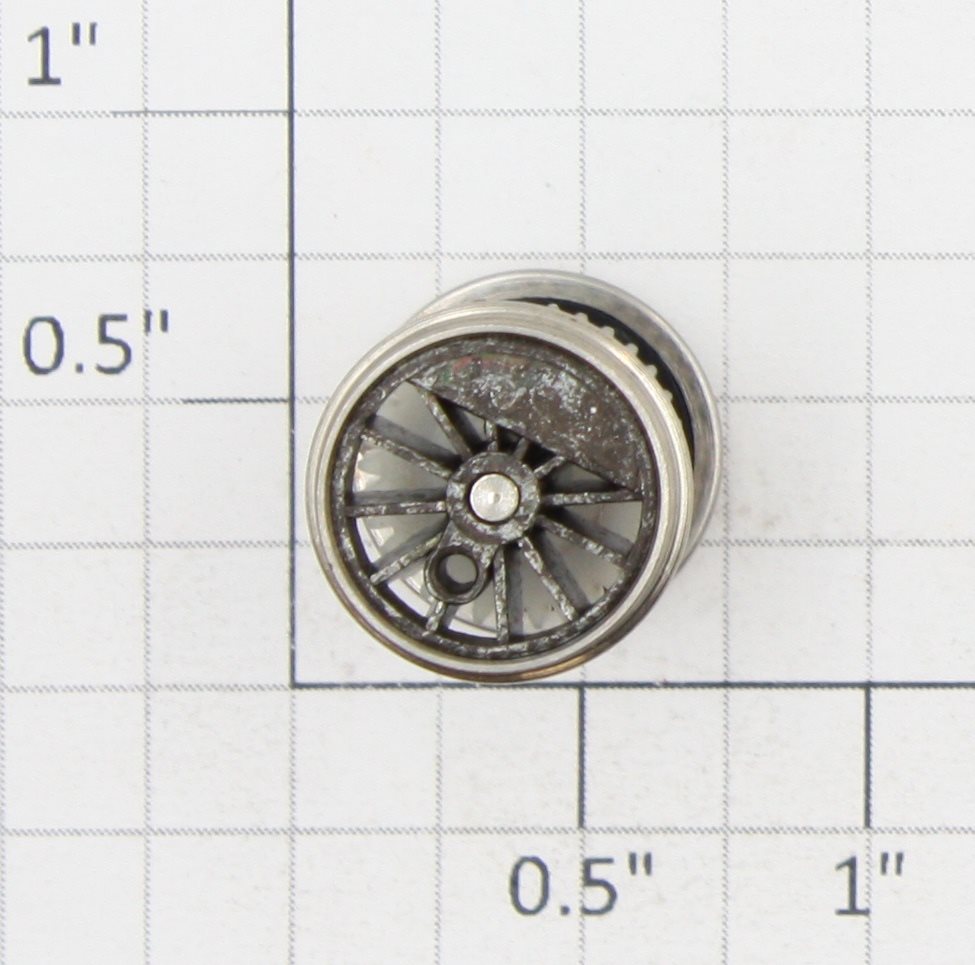 Roundhouse 22052 HO Geared Driver Wheel Set with Nickel Rim