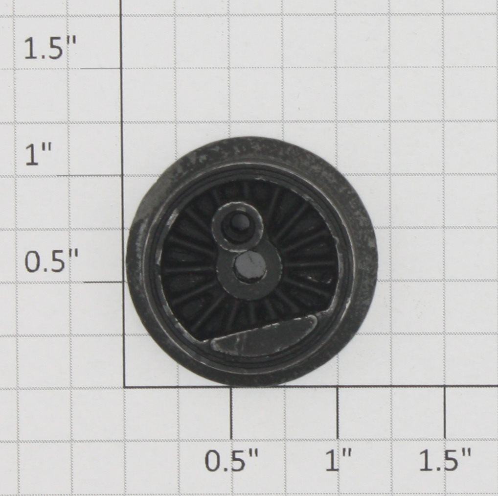 Lionel 671-241 Late Turbine End Wheel without Siderod Bushing Insert