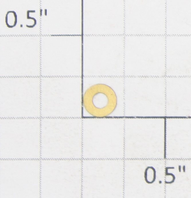 Roundhouse 28059 HO Brass Thrust Washer 3/32 ID“ x 13/64 OD” x 1/64” TH
