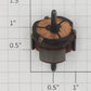 Lionel OM-16 Motor Armature with Pinion Gear