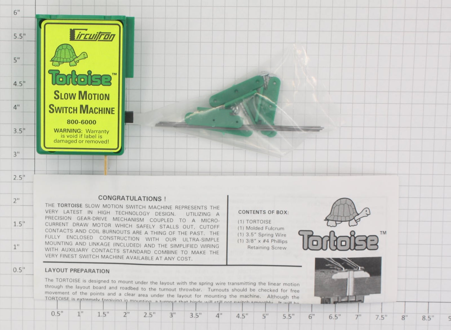 Circuitron 800-6012 HO Tortoise Slow Motion Switch Machine (Box of 10)