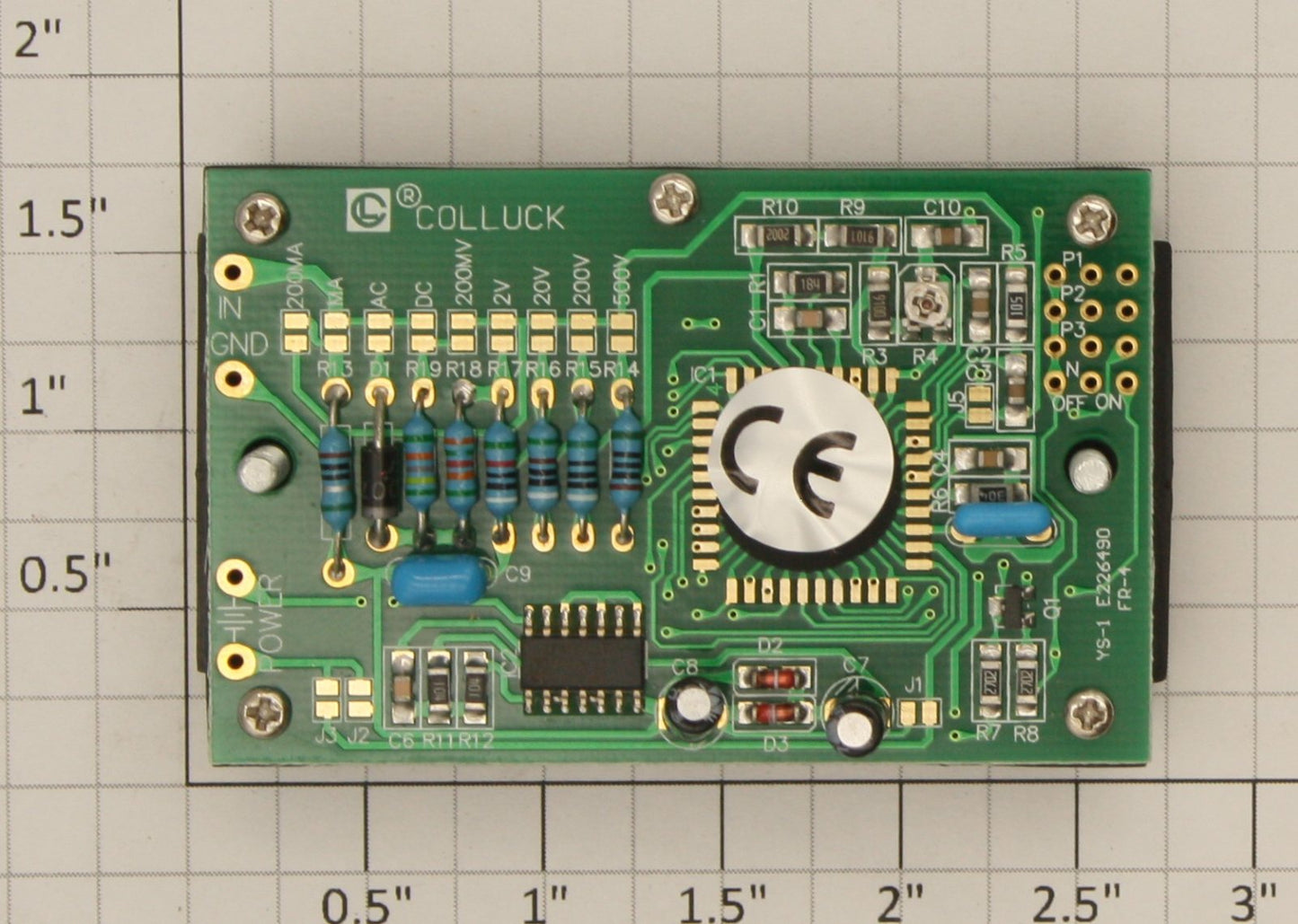 Acme PM128-E 3-1/2" LCD Digital Panel Meter - 5V DC/9V DC