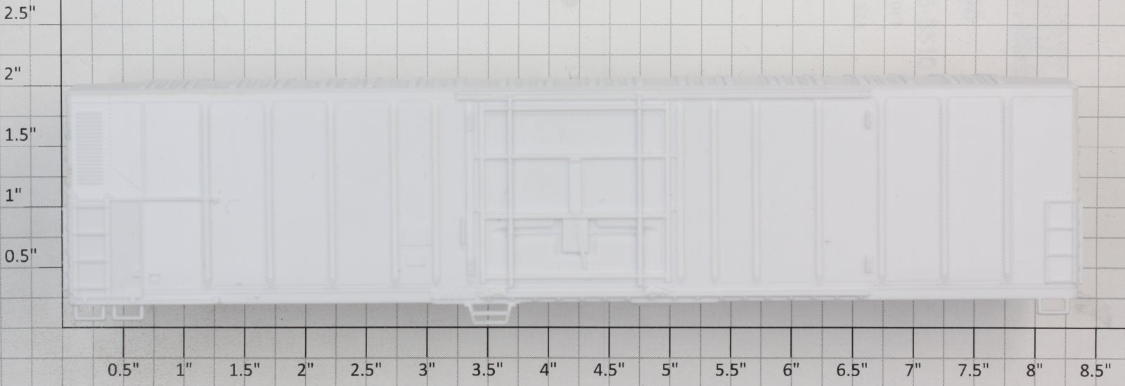 Athearn 54600 HO 57' White Undecorated Mechanical Reefer Body