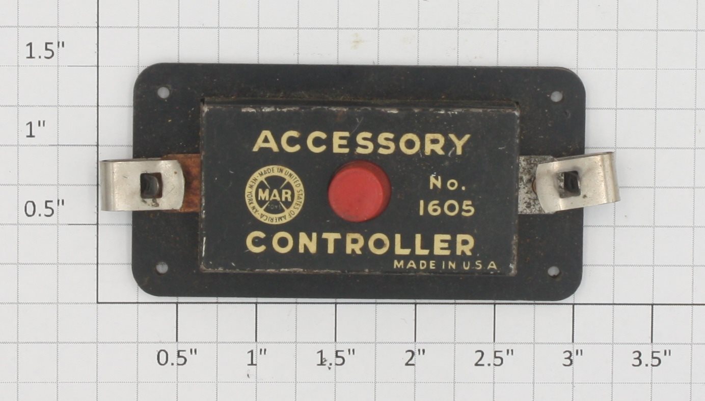 Marx 1605 O Gauge Vintage Fahnestock Accessory Switch Control Button-
