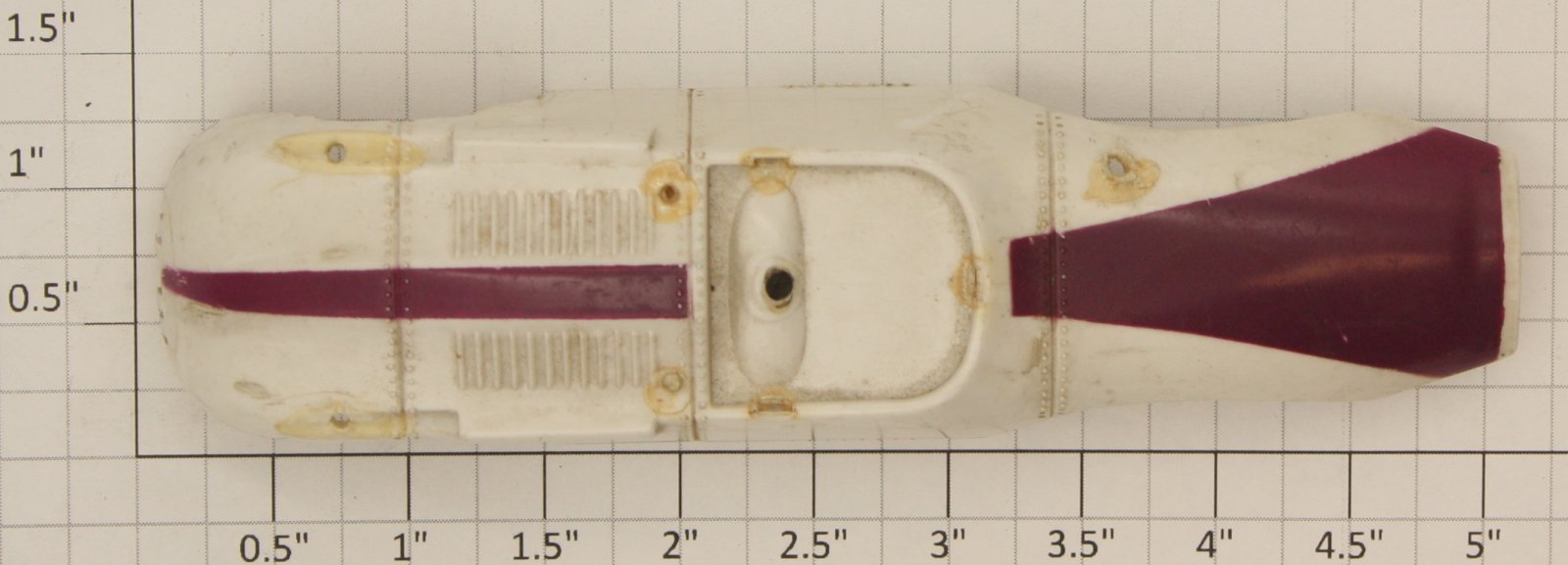 American Flyer PA17D267 White with Purple Stripe Buick Car Body Shell
