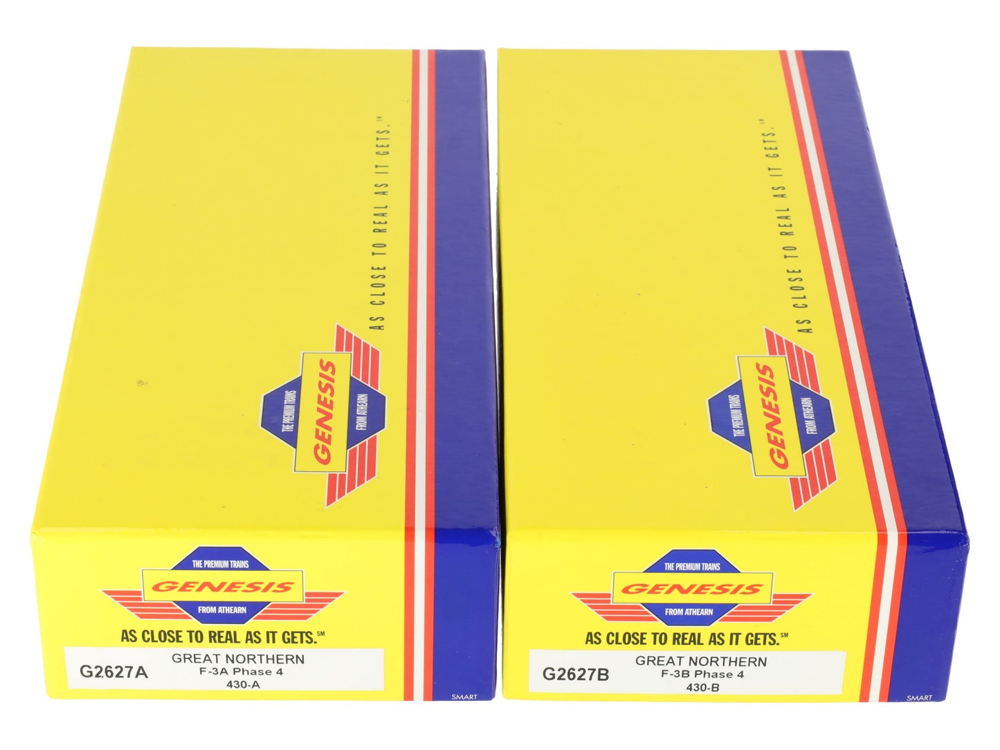 Athearn G2627 HO Scale Great Northern F-3AB Phase 4 Diesel Locomotive Set NIB