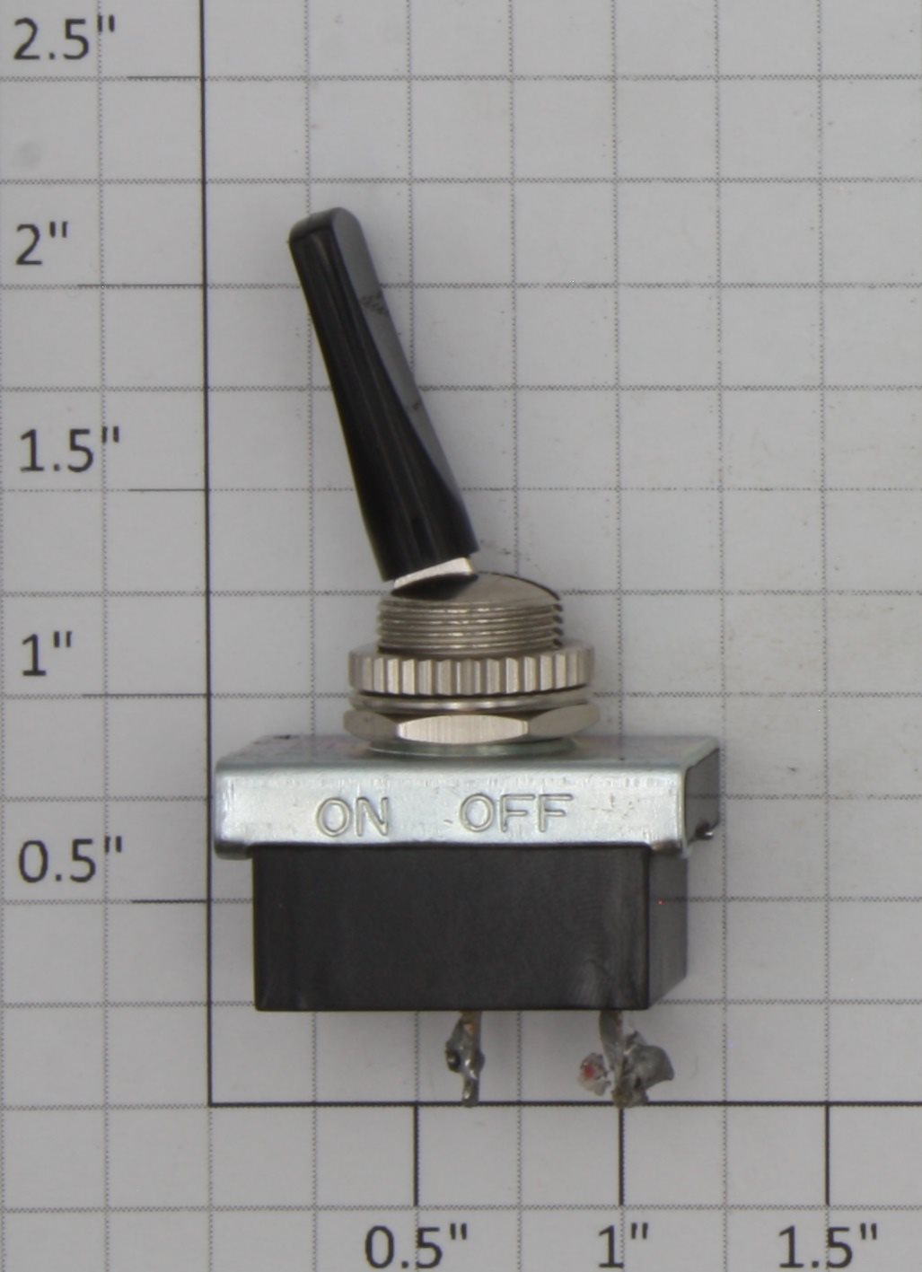 Radio Shack 275-651 SPST Black Duckbill On/Off Toggle Switch 125VAC @ 10A