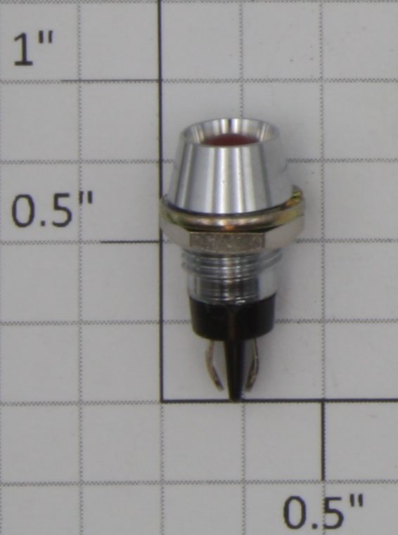 Acme 0702-5 Miniature Panel Mount Red Lamp Assembly