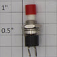 Acme 0702-4 Red SPST Momentary White Shaft Push Button Switch