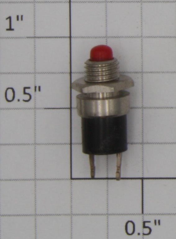 Acme 0702-5 Red SPST Momentary Rounded Push Button Switch