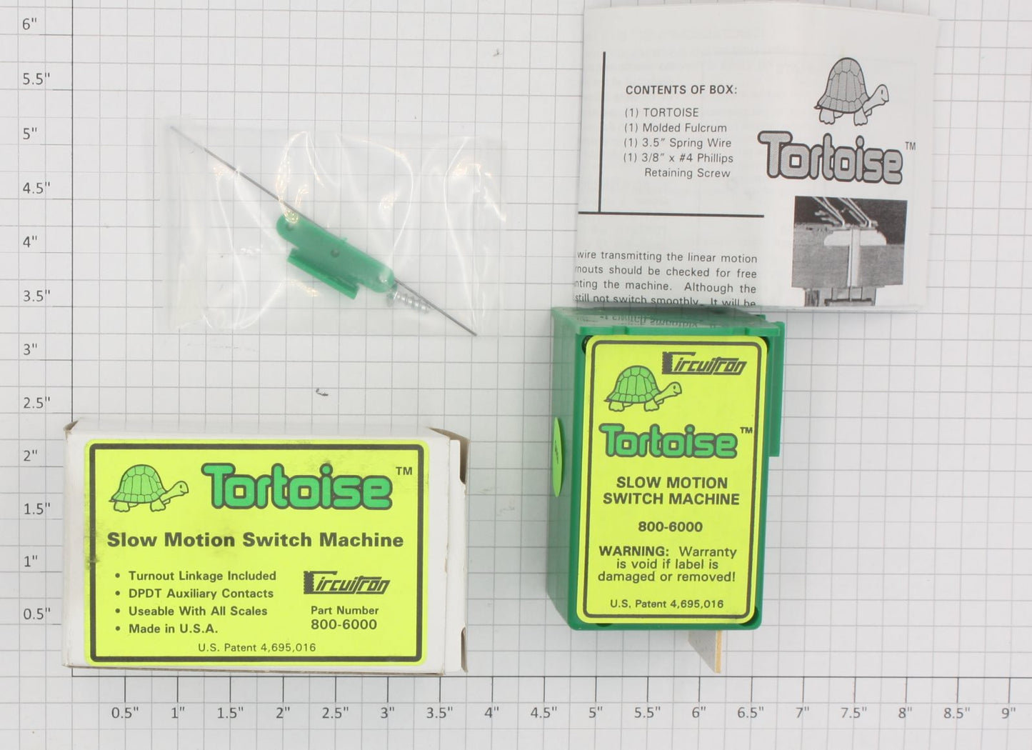 Circuitron 800-6000 Tortoise Slow Motion Switch Machine in Separate Sale Box
