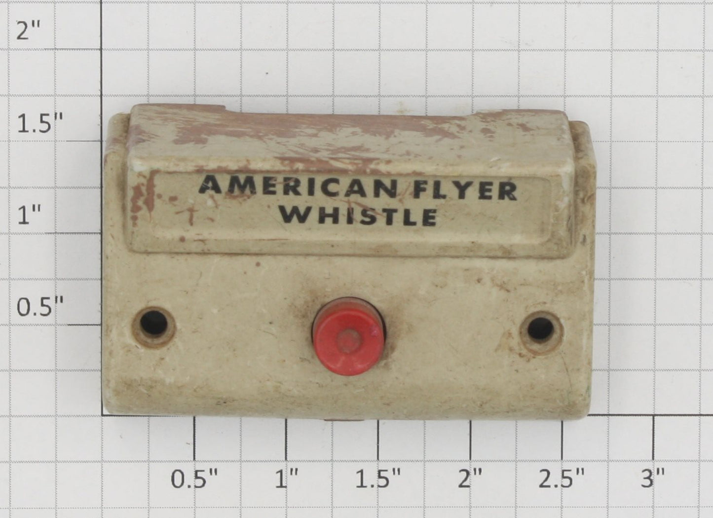 American Flyer XA10961-W S Gauge White Whistle Control Button