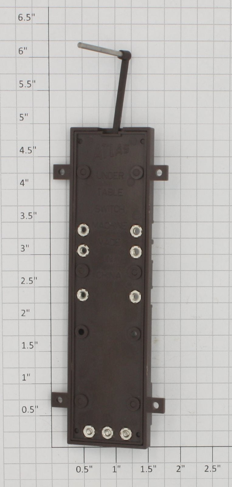 Atlas 6098 O Gauge Brown Deluxe Under Table Remote Switch Motor