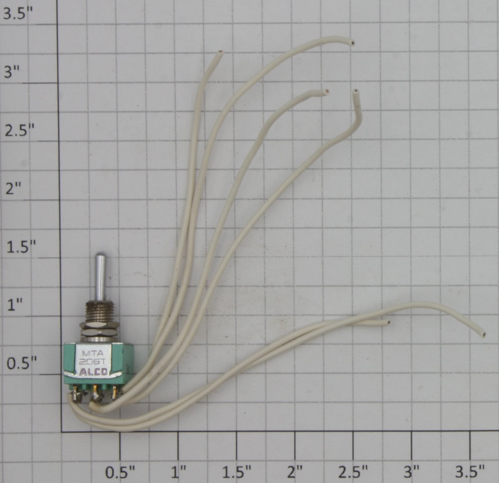 Acme 0702-7 DPDT Mini Momentary On/Off/Momentary Toggle Switch 6A @ 125VAC Wired