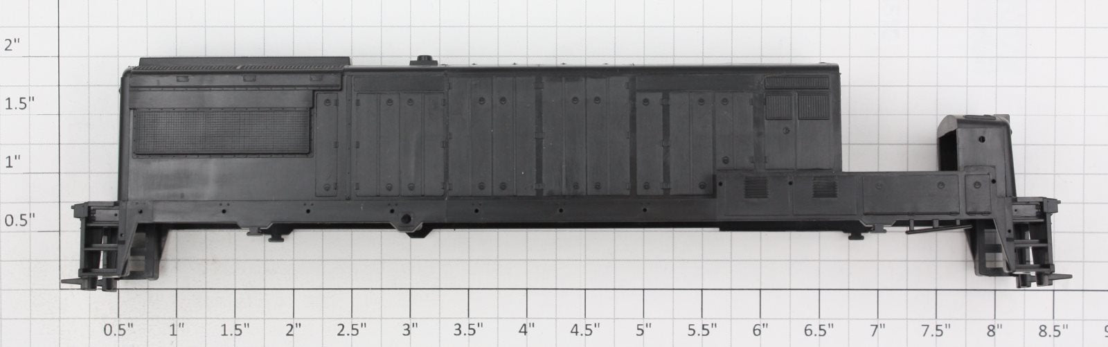 Athearn 34101 HO Scale Black U25B Diesel Body Shell