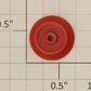 American Flyer PA9990E Franklin / Washington Red Plastic Front Wheel