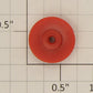 American Flyer PA9990E Franklin / Washington Red Plastic Front Wheel