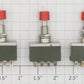 Acme 0629-459 Red/Black 6 Amp 125 Volt Momentary Push Button Switch (Bag of 3)