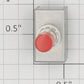 Acme 0629-459 Red/Black 6 Amp 125 Volt Momentary Push Button Switch (Bag of 3)