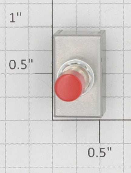 Acme 0629-459 Red/Black 6 Amp 125 Volt Momentary Push Button Switch (Bag of 3)