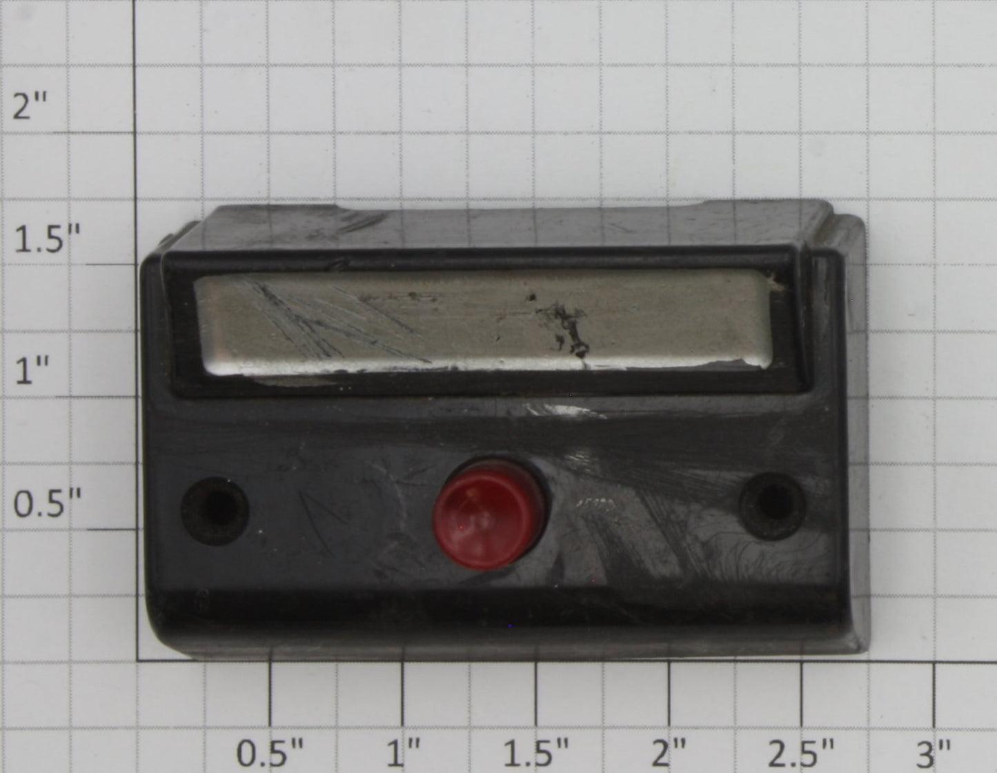 American Flyer 0711-546 Unlettered Black Face Control Button with Claw Terminal