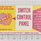 Acme 498 O Gauge Boxed Flush Mount Switch Control Panel w/ Bulbs & Instructions