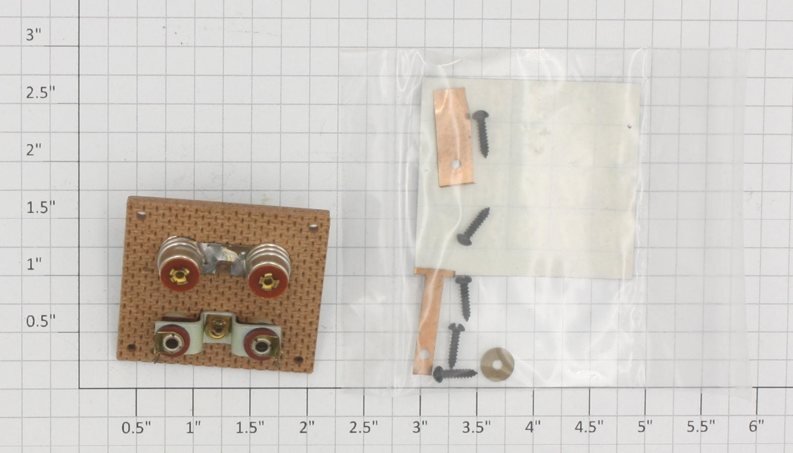 Acme 498 O Gauge Boxed Flush Mount Switch Control Panel w/ Bulbs & Instructions