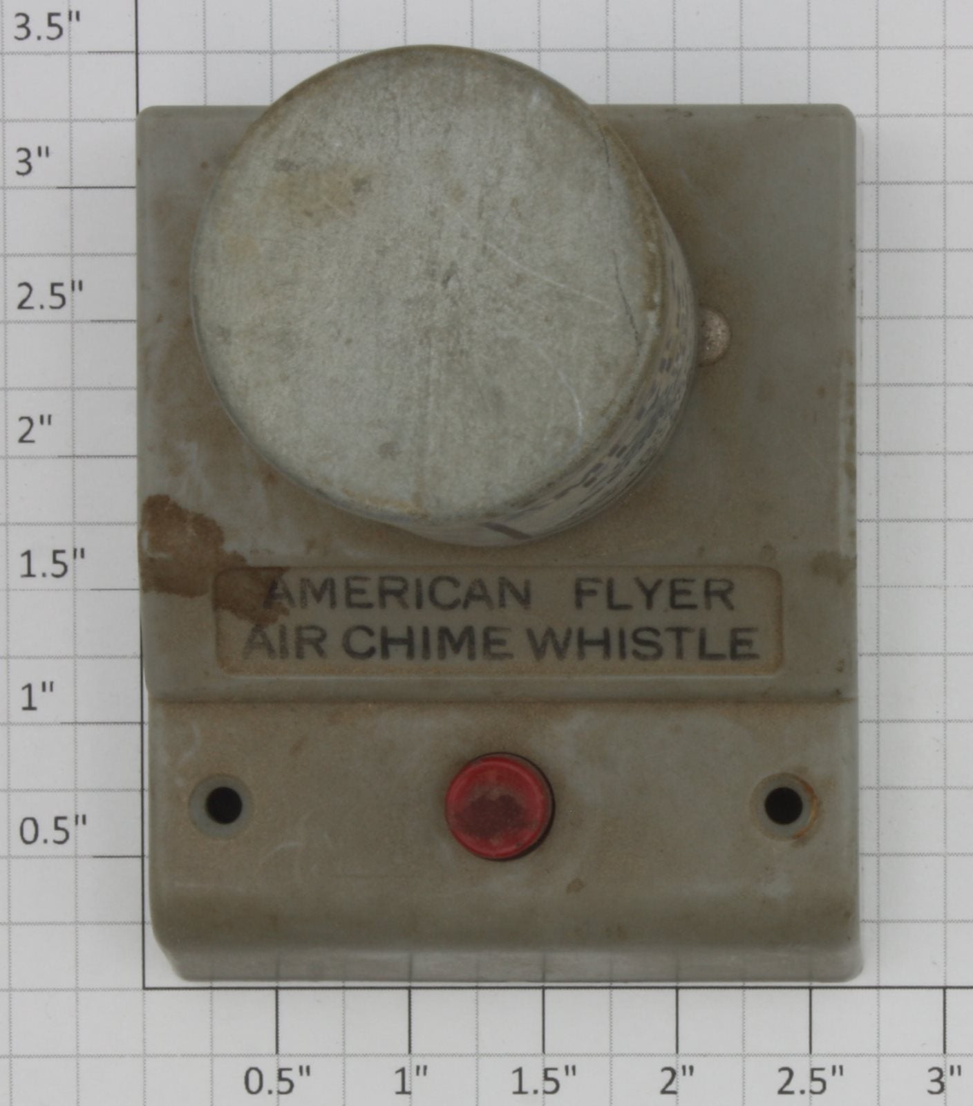 American Flyer XA-1166 S Scale Air Chime Gray Whistle Controller without Wire