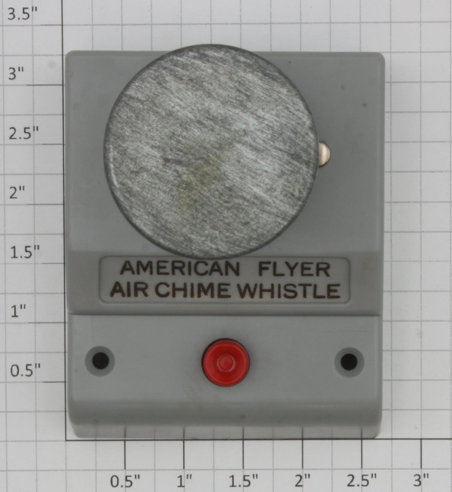 American Flyer XA-1166X  S Scale Air Chime Gray Whistle Controller with Wire