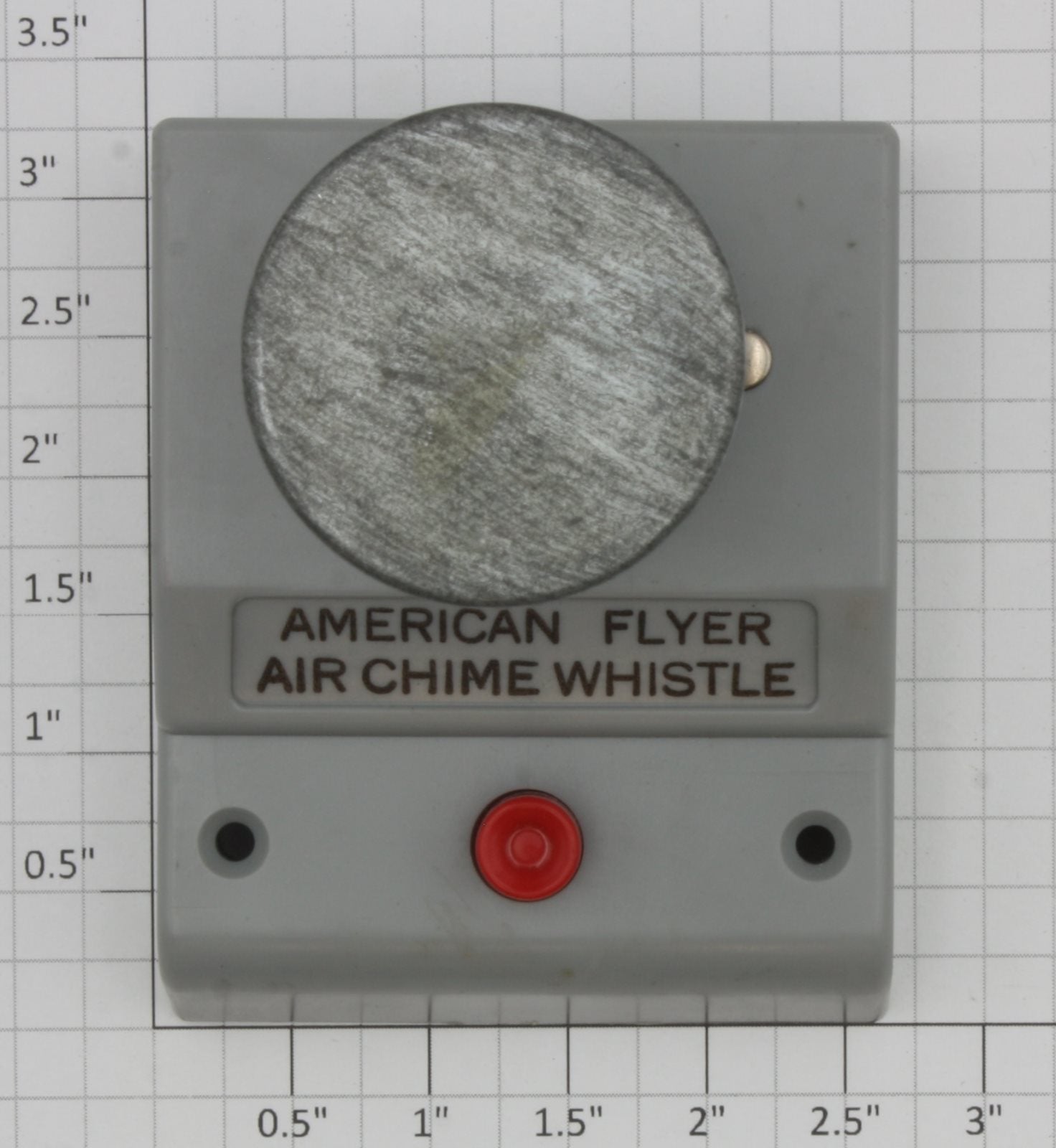 American Flyer XA-1166X  S Scale Air Chime Gray Whistle Controller with Wire