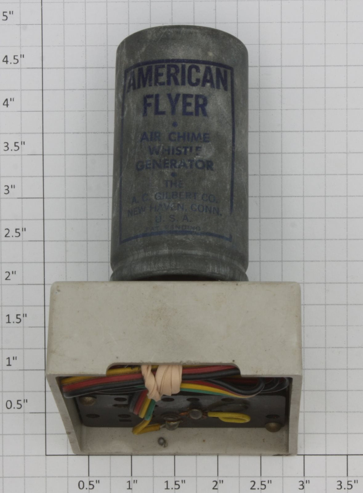 American Flyer XA-1166 S Scale Air Chime Gray Whistle Controller