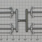 Lionel 81712-25 86' Silver Painted Boxcar Door Locking Bar