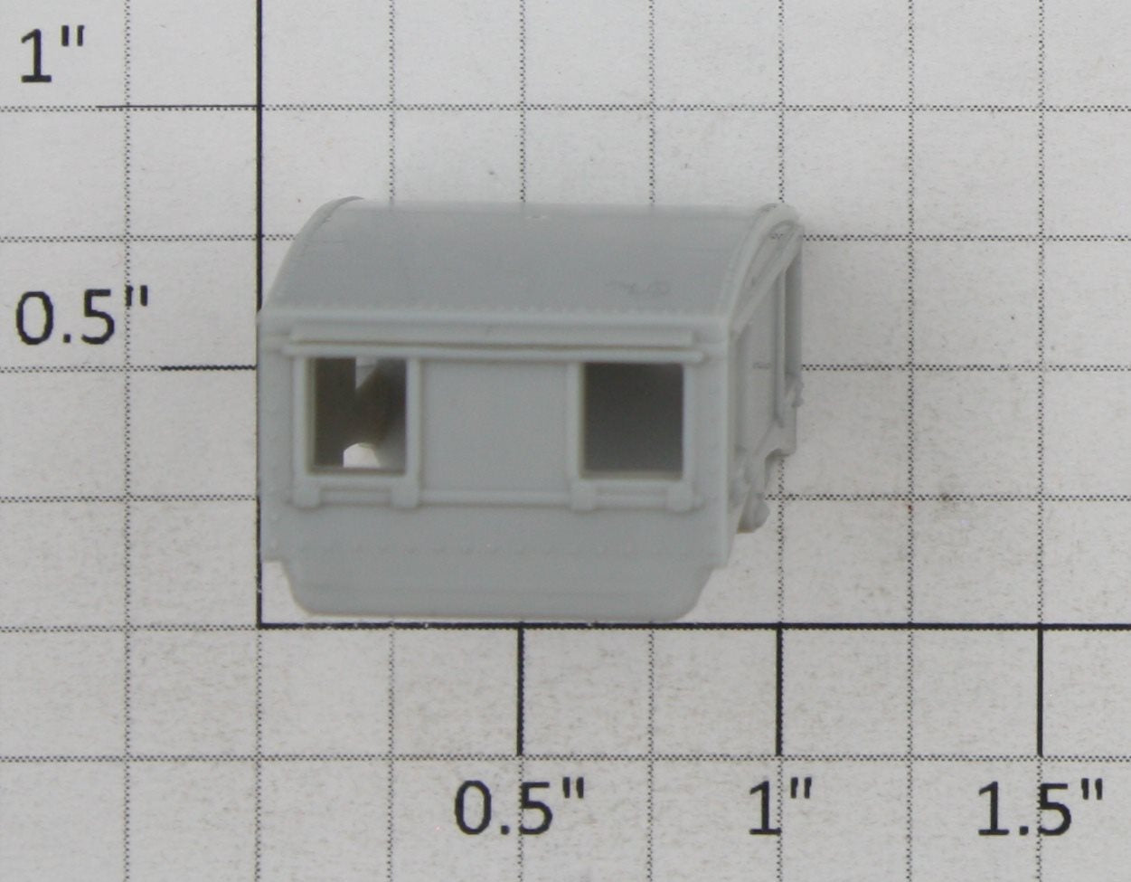 Athearn 74296 HO Straight Caboose Unpainted Cupola