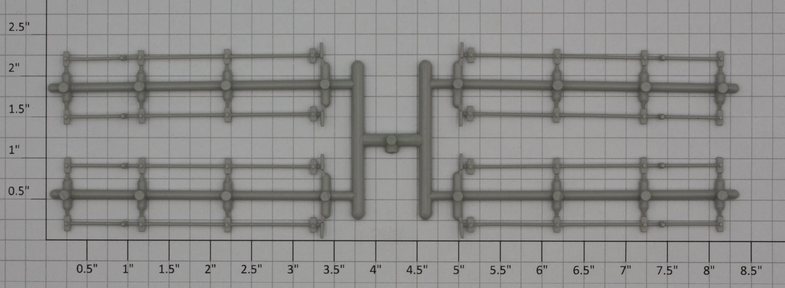 Lionel 81712-25 86' Gray Unpainted Boxcar Door Locking Bar