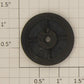 American Flyer PA14C909 Flanged Black Plastic Pull-Mor Wheel