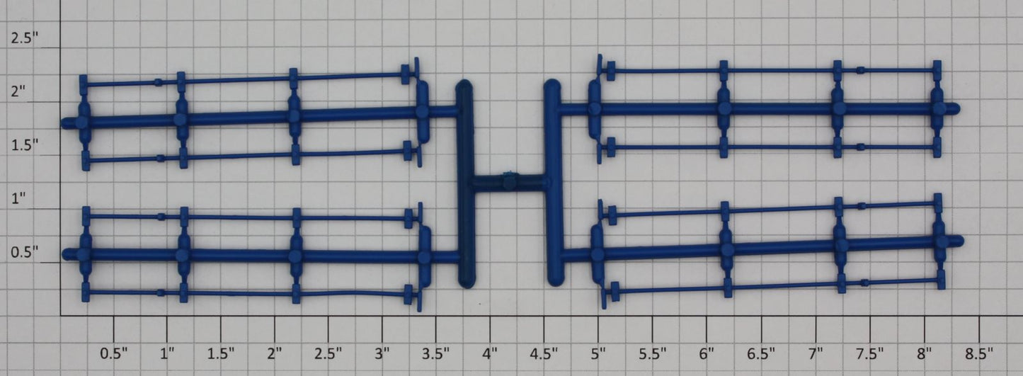 Lionel 81712-25 86' Blue Painted Boxcar Door Locking Bar