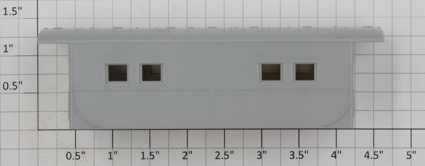 Athearn 74298 HO NE Caboose Body with Four Windows