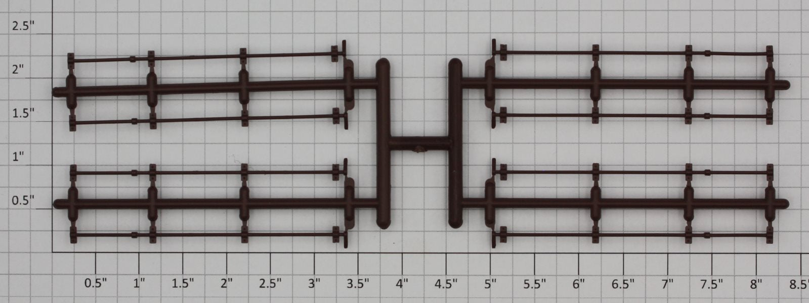 Lionel 81712-25 86' Brown Painted Boxcar Door Locking Bar