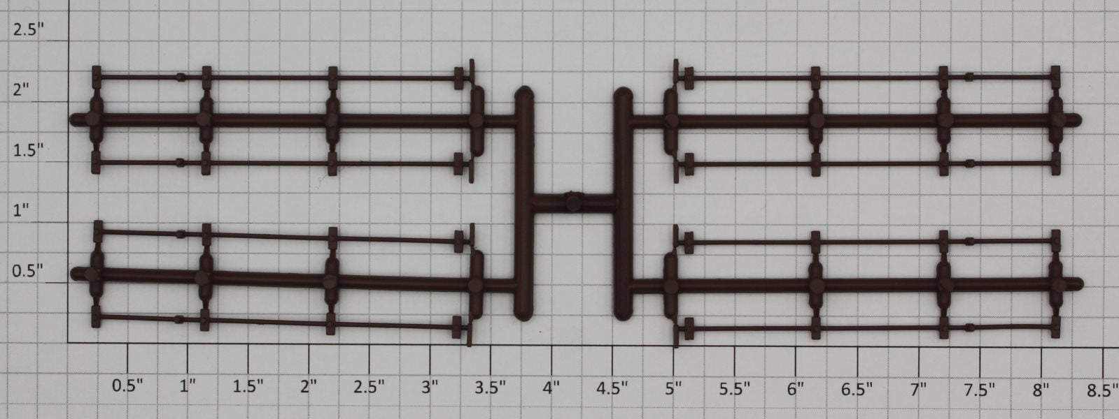 Lionel 81712-25 86' Brown Painted Boxcar Door Locking Bar