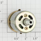 Acme RS-385PH-9 DC Can Motor with Worm Gear and Flywheel