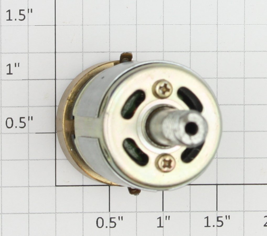 Acme RS-385PH-9 DC Can Motor with Worm Gear and Flywheel