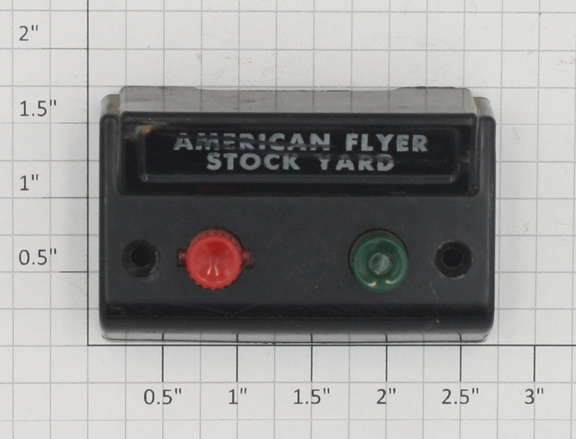 American Flyer XA14A965-AE S Scale Stock Yard Red/Green Button Control Switch