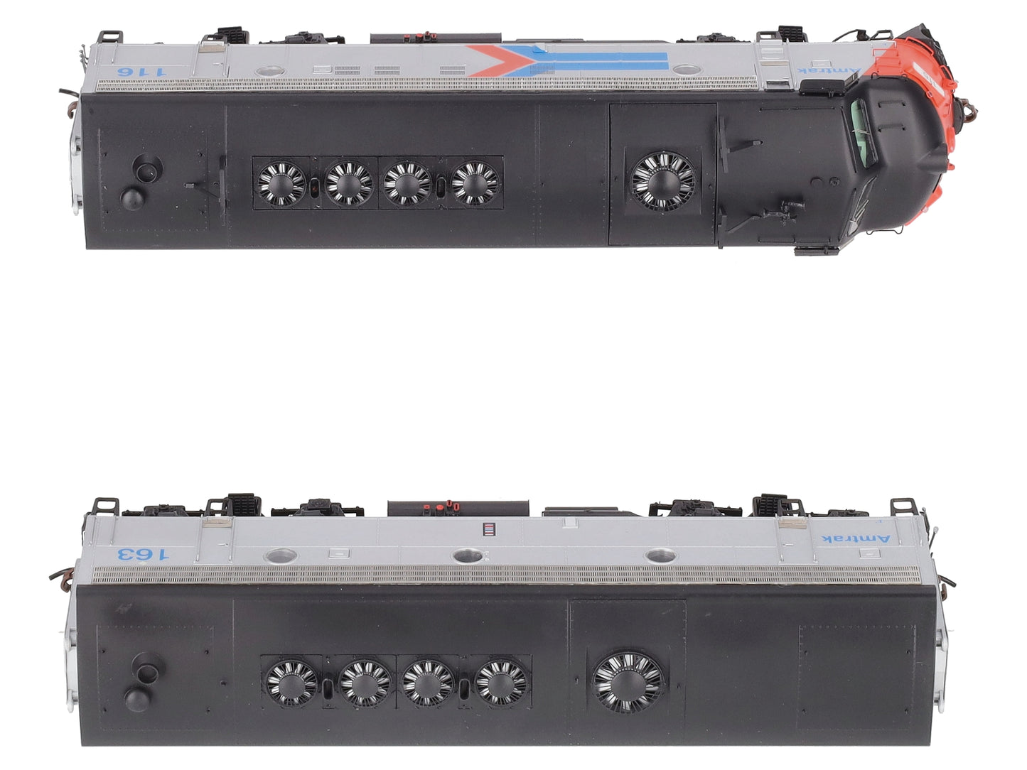 Athearn G22681 HO Amtrak EMD FP7A/F7B Diesel Loco w/DCC & Sound #116A/#163B