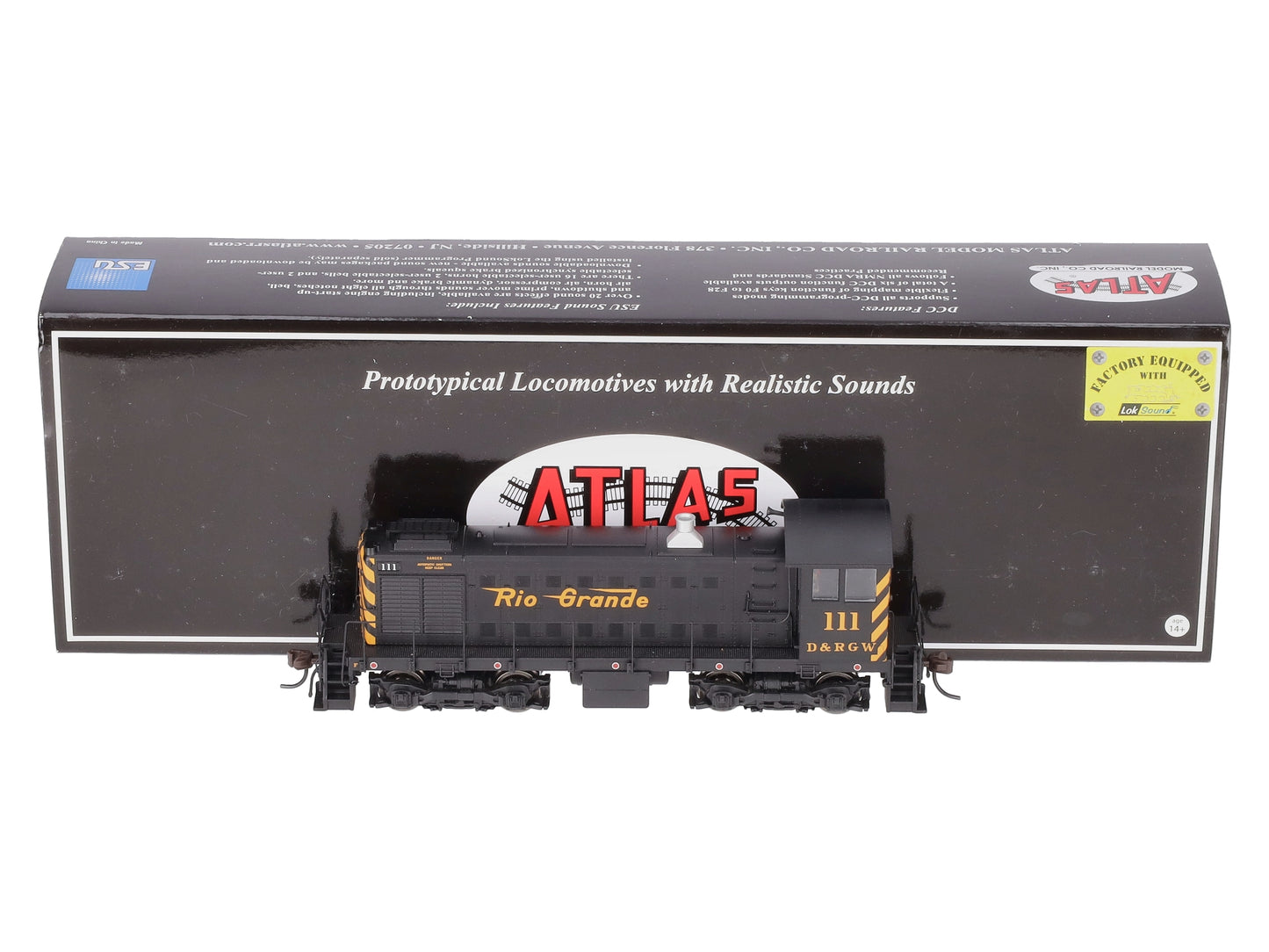 Atlas 10001919 HO Scale D&RGW ALCO S-2 Locomotive #111