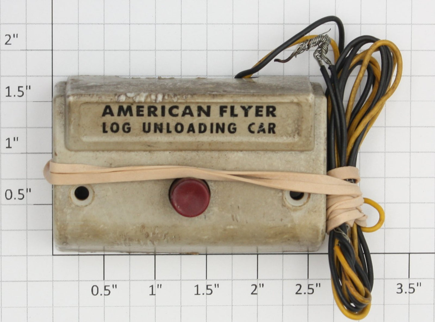 American Flyer 787CW White Log Unloading Car Controller
