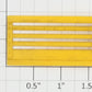 Lionel 9707-15 Yellow Unpainted Lower Level Stock Car Door